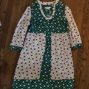 Boden hotchpotch dress pink green floral. NWOT 8